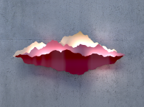 일출.일몰 ( Red ) 알루미늄, 캔디도장…